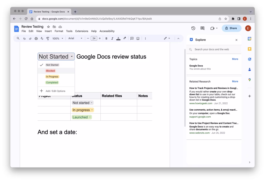 google workspace primary tools google docs